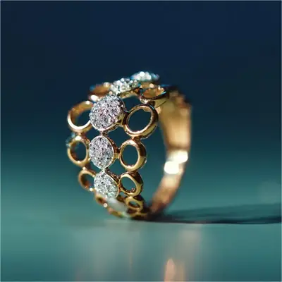 Anguliyam Cocktail Ring
